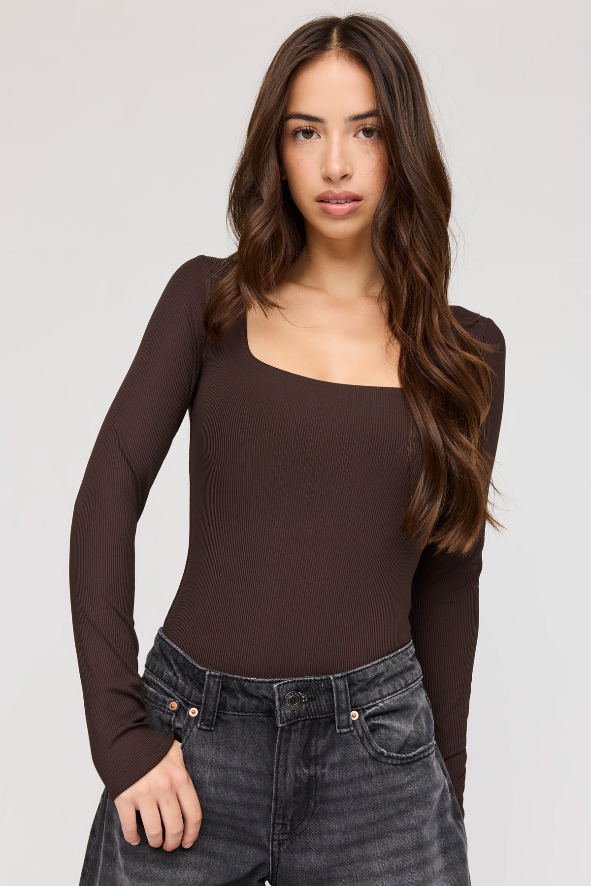 Vue alternative 5. Maillot profilé côtelé à manches longues