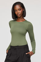 Luxe Heavy Contour Long Sleeve Bodysuit