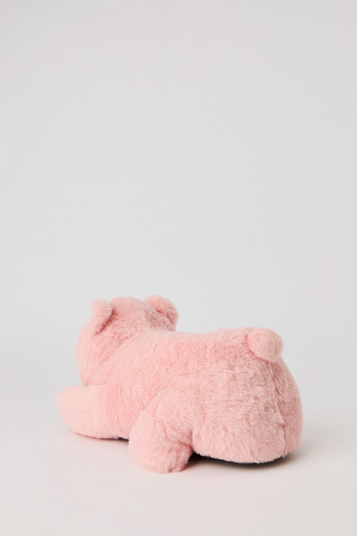 Alt View 4. 3D Teddy Bear Faux Fur Slippers - Light Pink