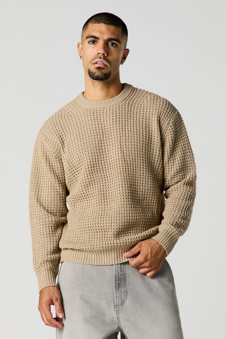 Waffle Knit Sweater