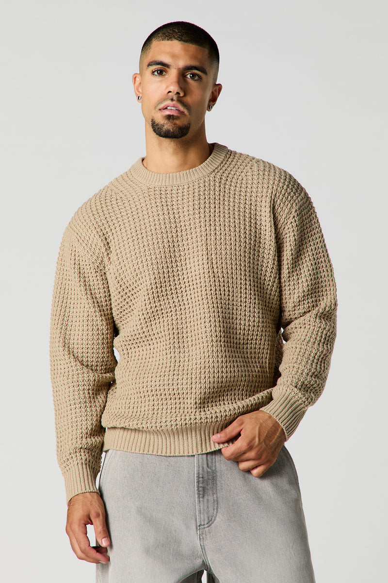 Waffle Knit Sweater