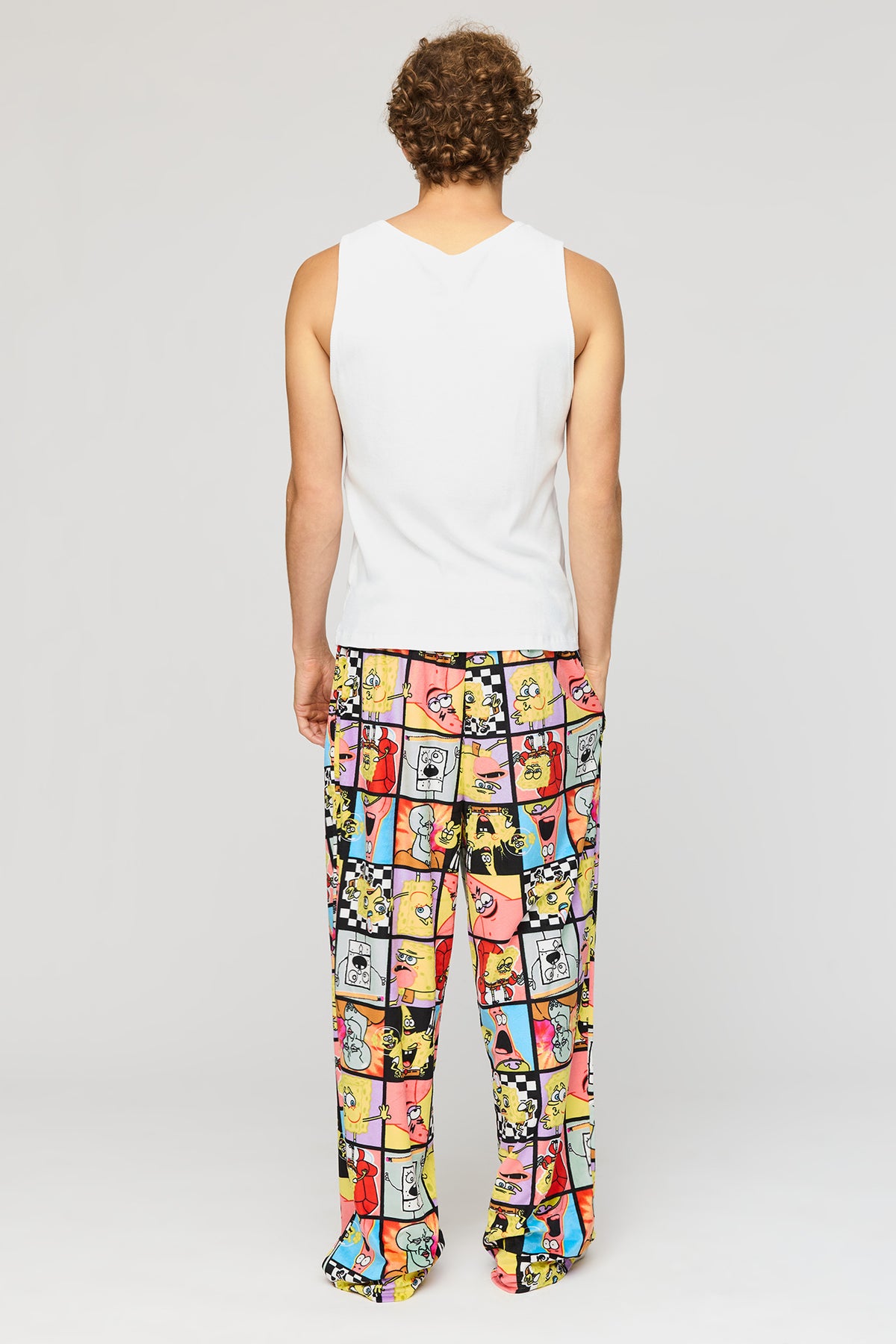 Alt View 3. Cartoon Plush Pajama Pant - Multi