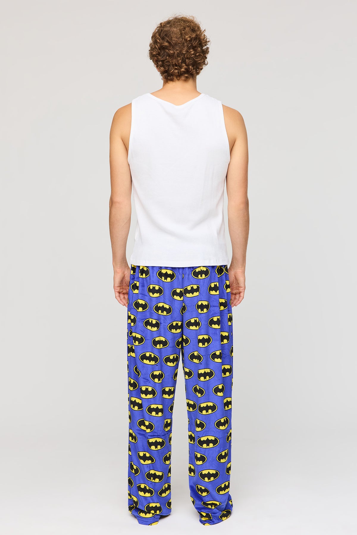 Alt View 3. Cartoon Plush Pajama Pant - Dark Blue