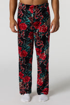 Printed Plush Pajama Pant
