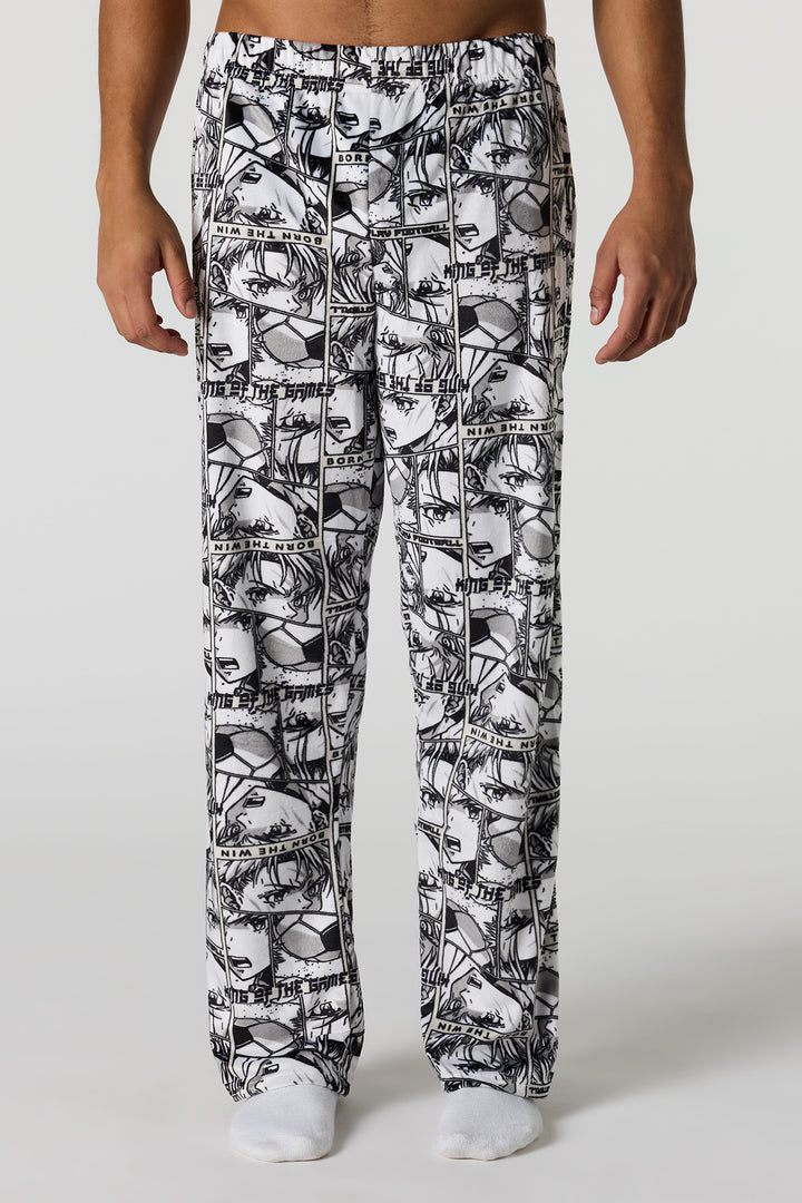 Pantalon de pyjama imprimé en peluche