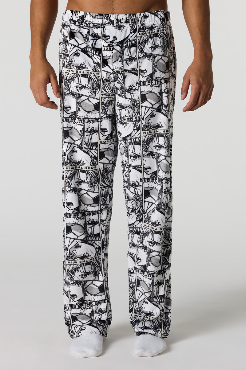 Pantalon de pyjama imprimé en peluche