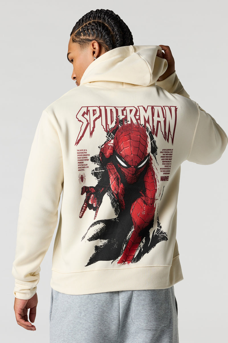 Haut à capuchon en molleton avec imprimé Spider-Man