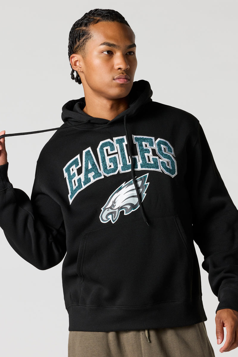 Eagles Chenille Embroidered Fleece Hoodie