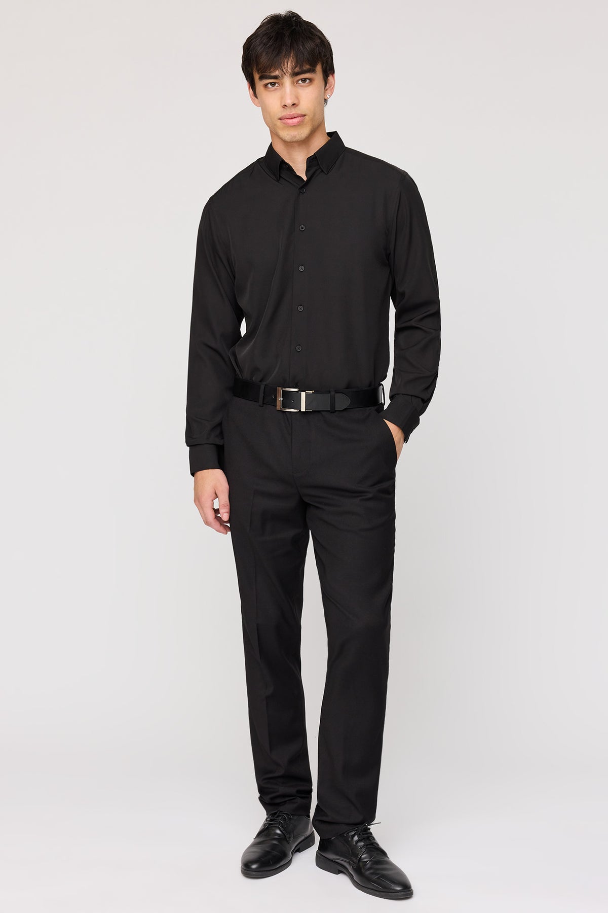 Vue alternative 3. Chemise habillée mince extensible
