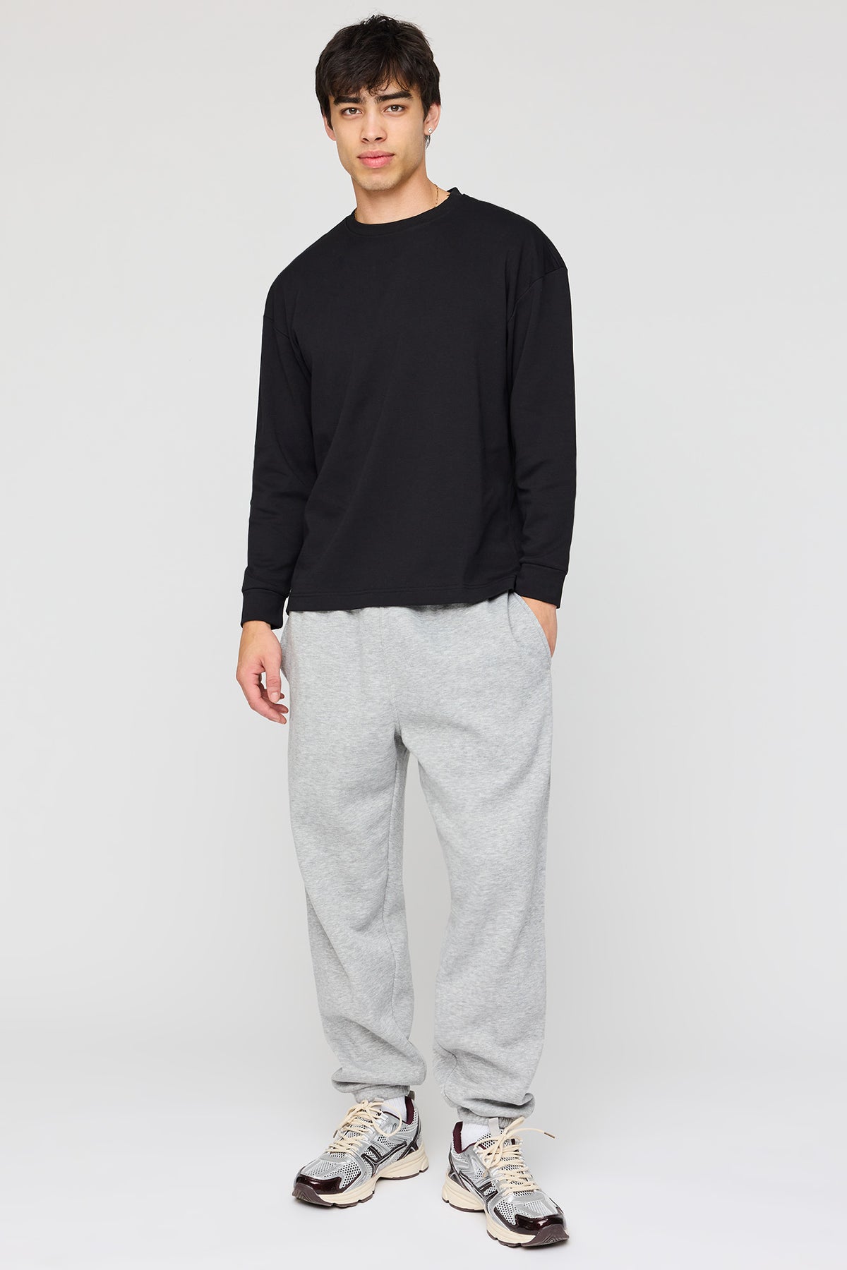 Alt View 3. Long Sleeve Top - Black