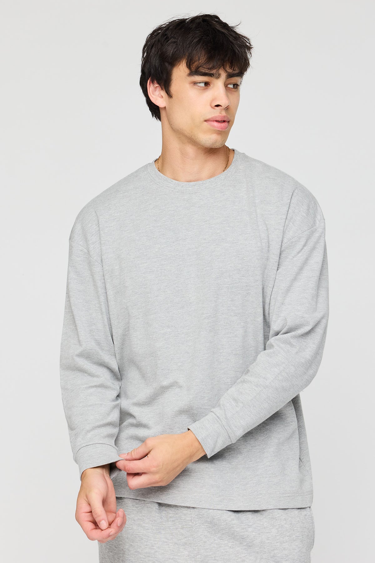 Long Sleeve Top - Heather Grey