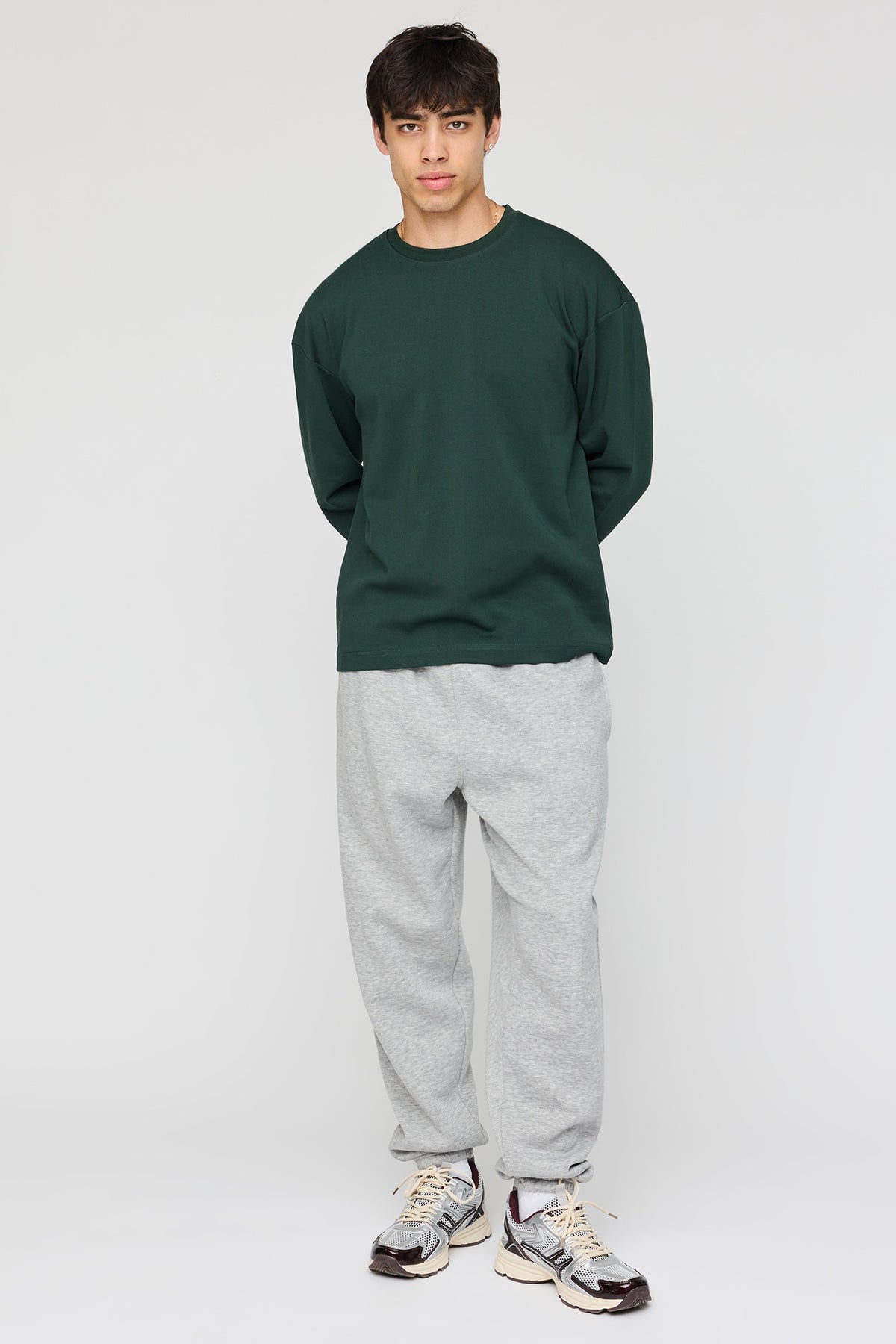 Alt View 3. Long Sleeve Top - Green