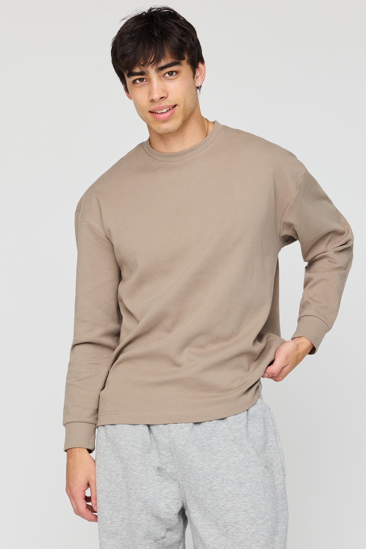 Long Sleeve Top - Taupe