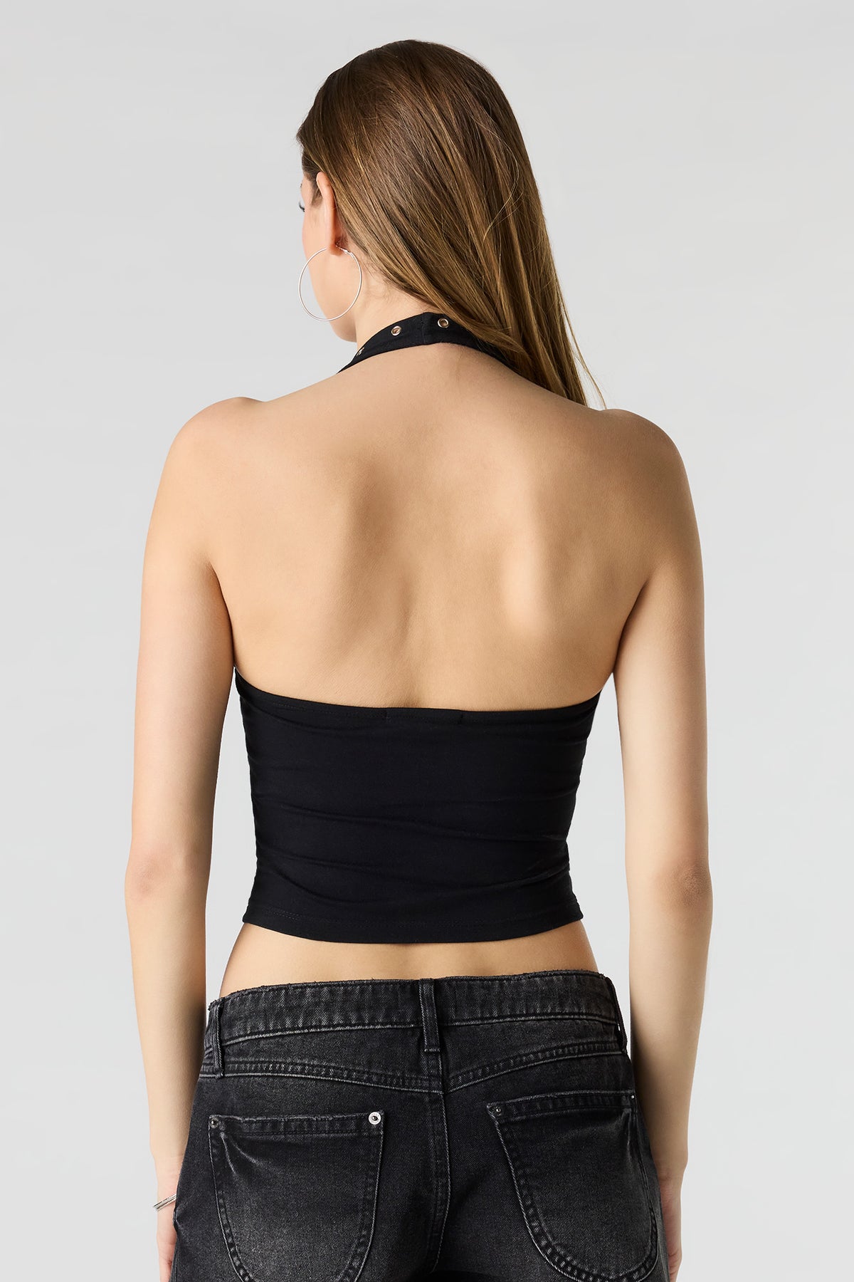 Vue alternative 2. Haut bain-de-soleil profilé doux avec oeillets