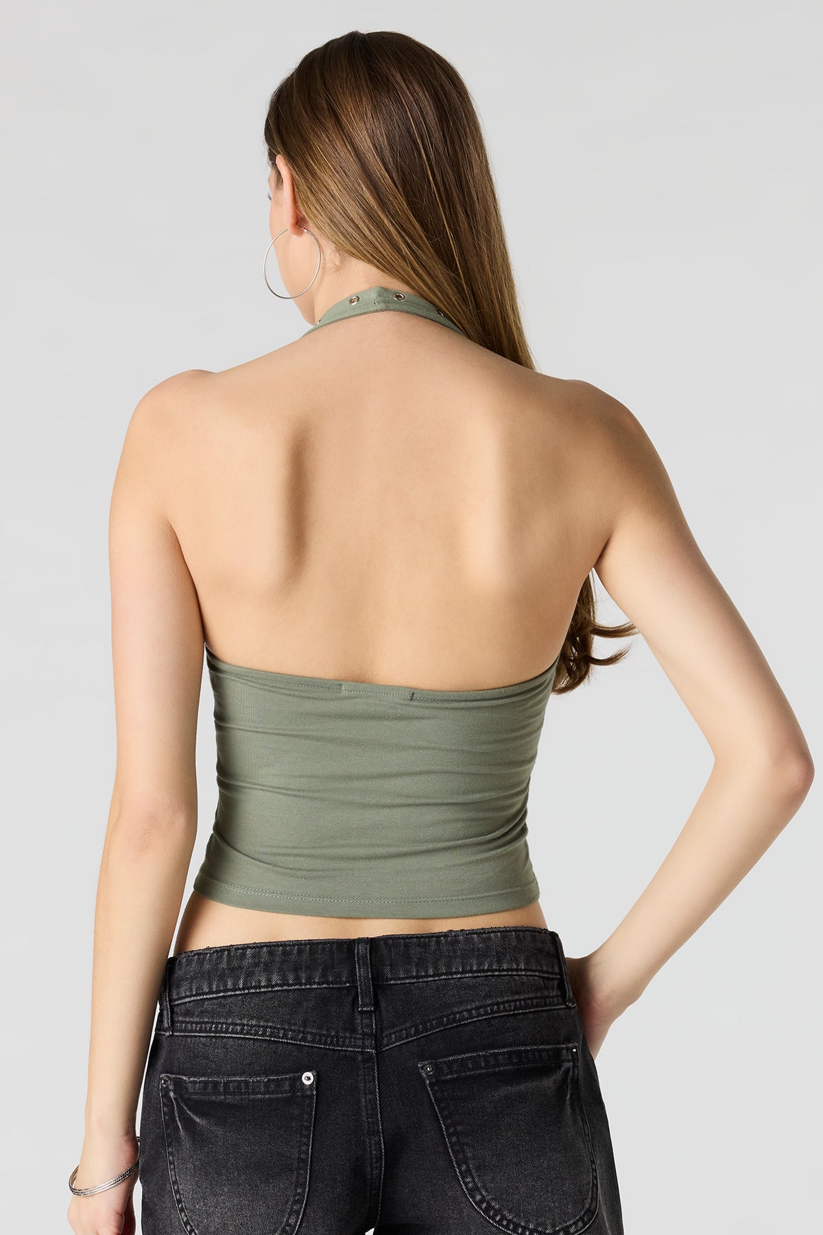 Vue alternative 2. Haut bain-de-soleil profilé doux avec oeillets