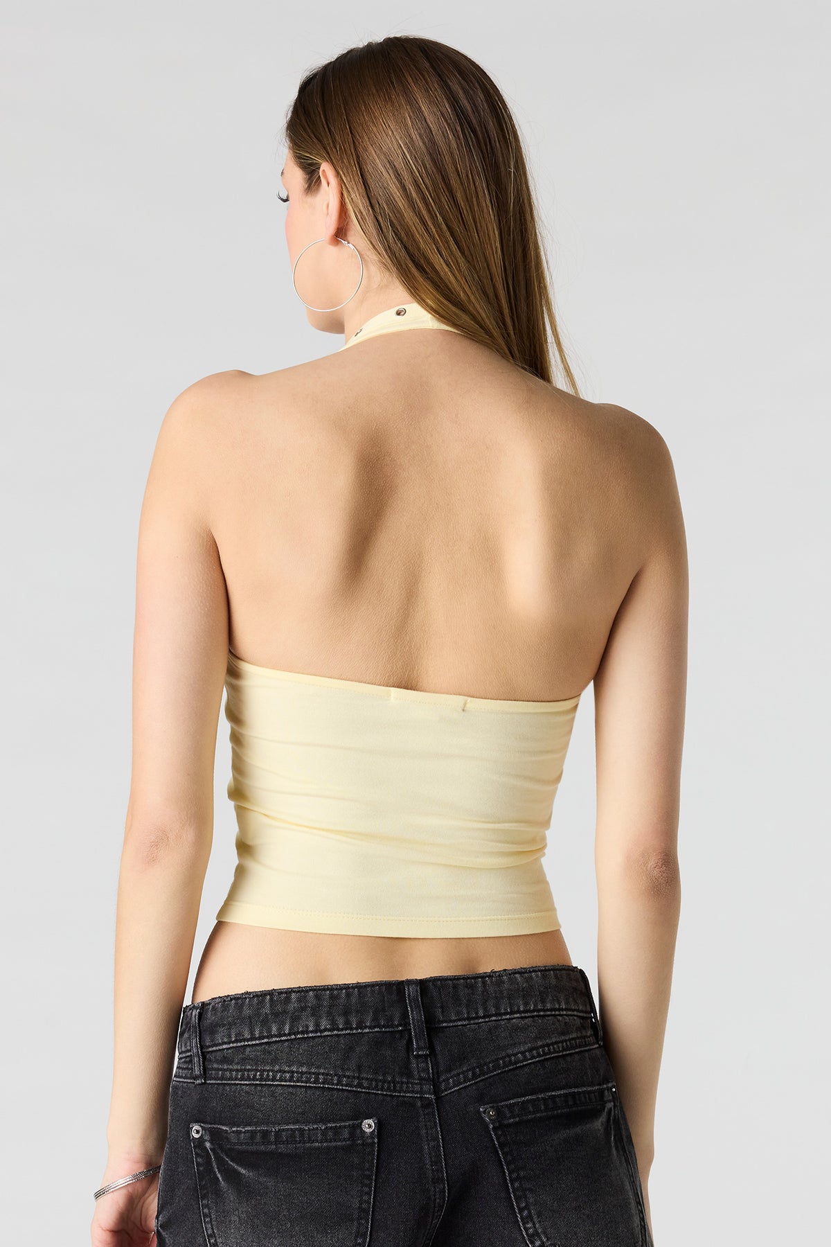 Vue alternative 2. Haut bain-de-soleil profilé doux avec oeillets