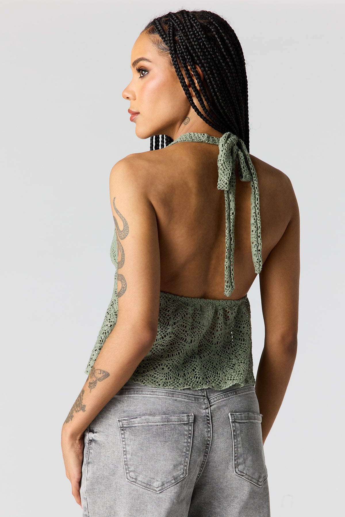 Vue alternative 2. Haut bain-de-soleil crocheté à attache avant