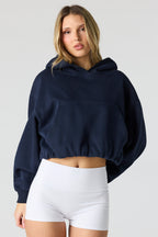 Luxe Fleece Bubble Hem Hoodie