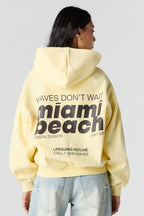 Luxe Fleece Graphic Boxy 2-Way Zip Hoodie