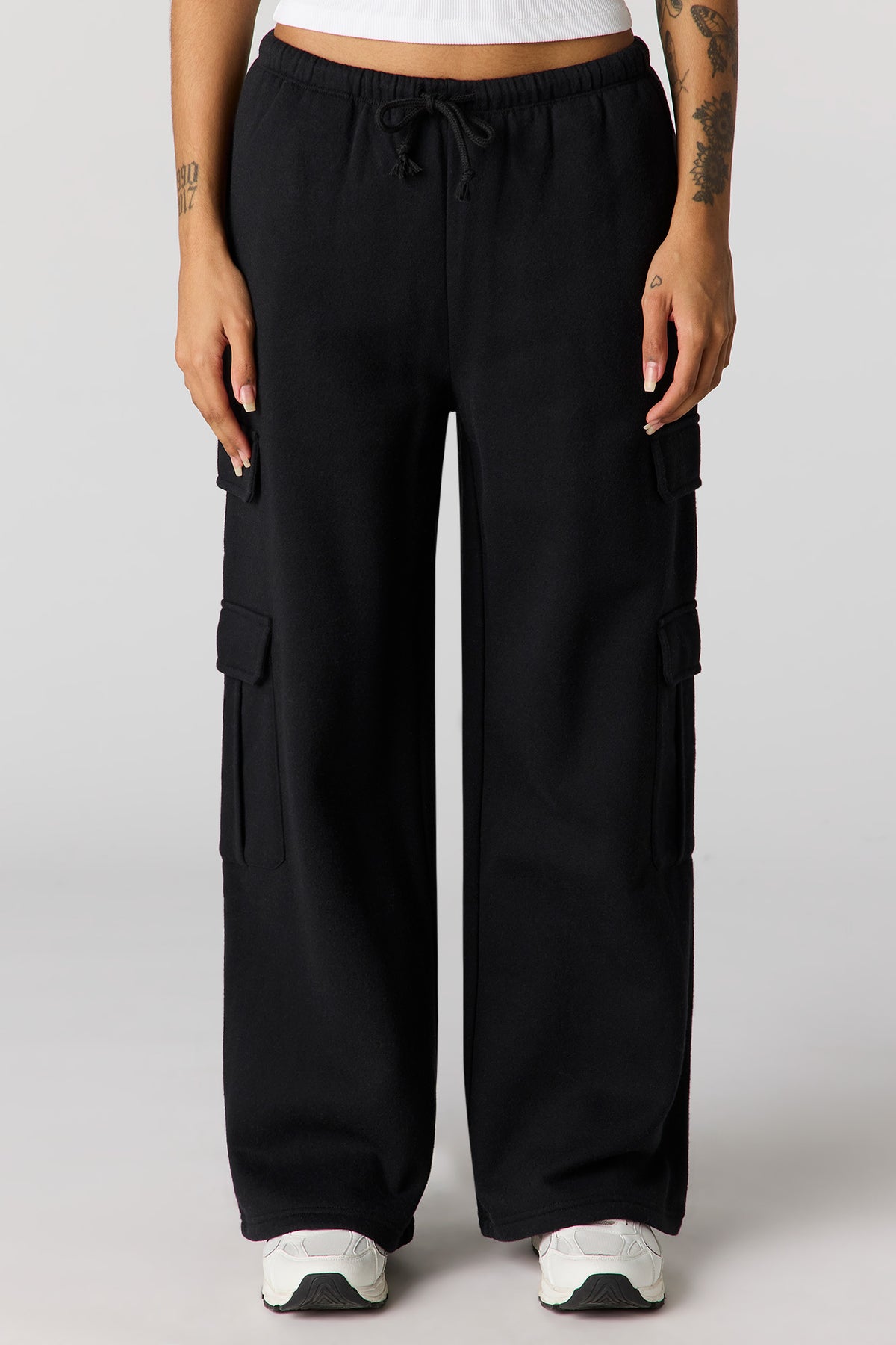 Vue alternative 2. Pantalon d'entraînement à jambe large en molleton de luxe