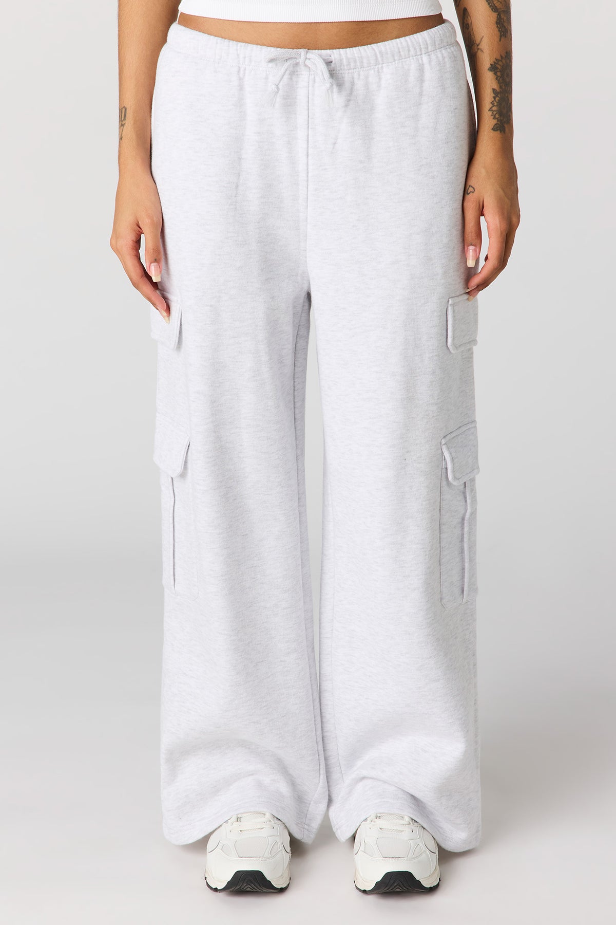 Vue alternative 2. Pantalon d'entraînement à jambe large en molleton de luxe