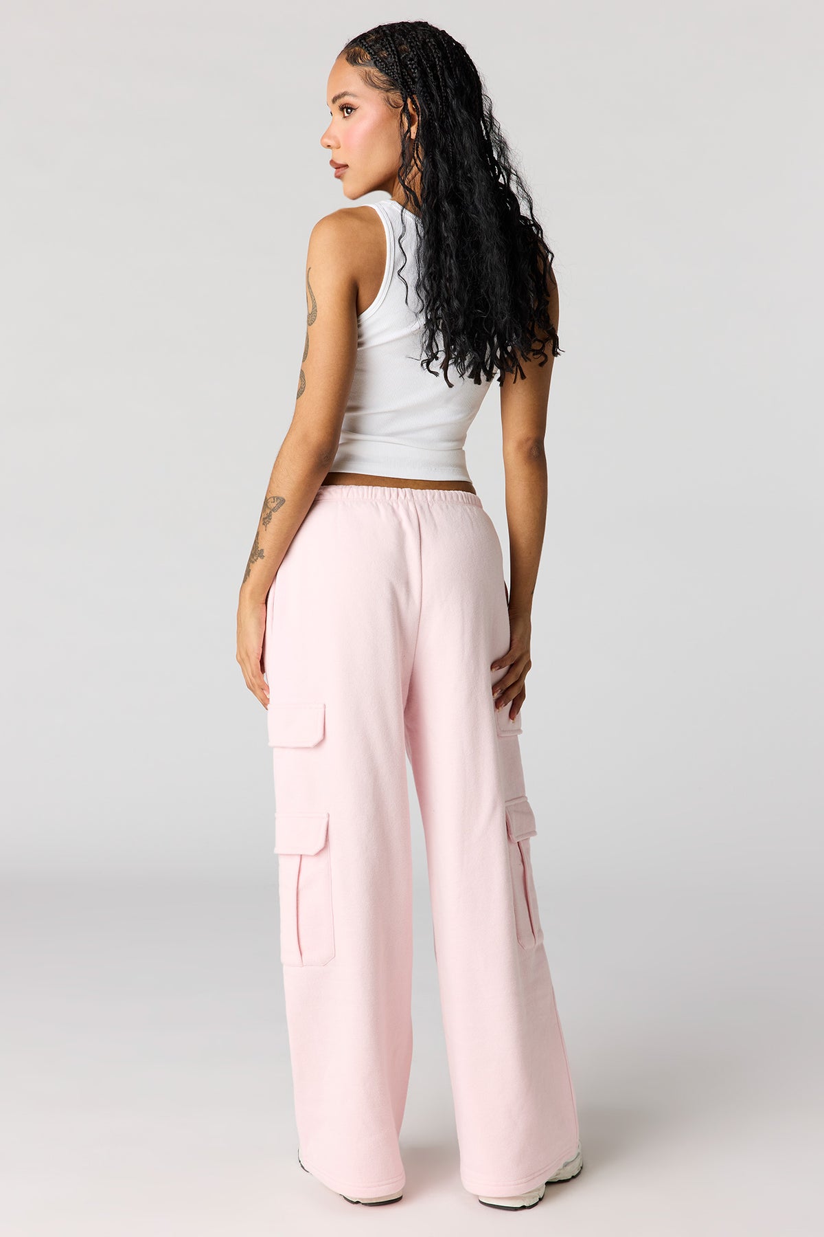 Vue alternative 3. Pantalon d'entraînement à jambe large en molleton de luxe