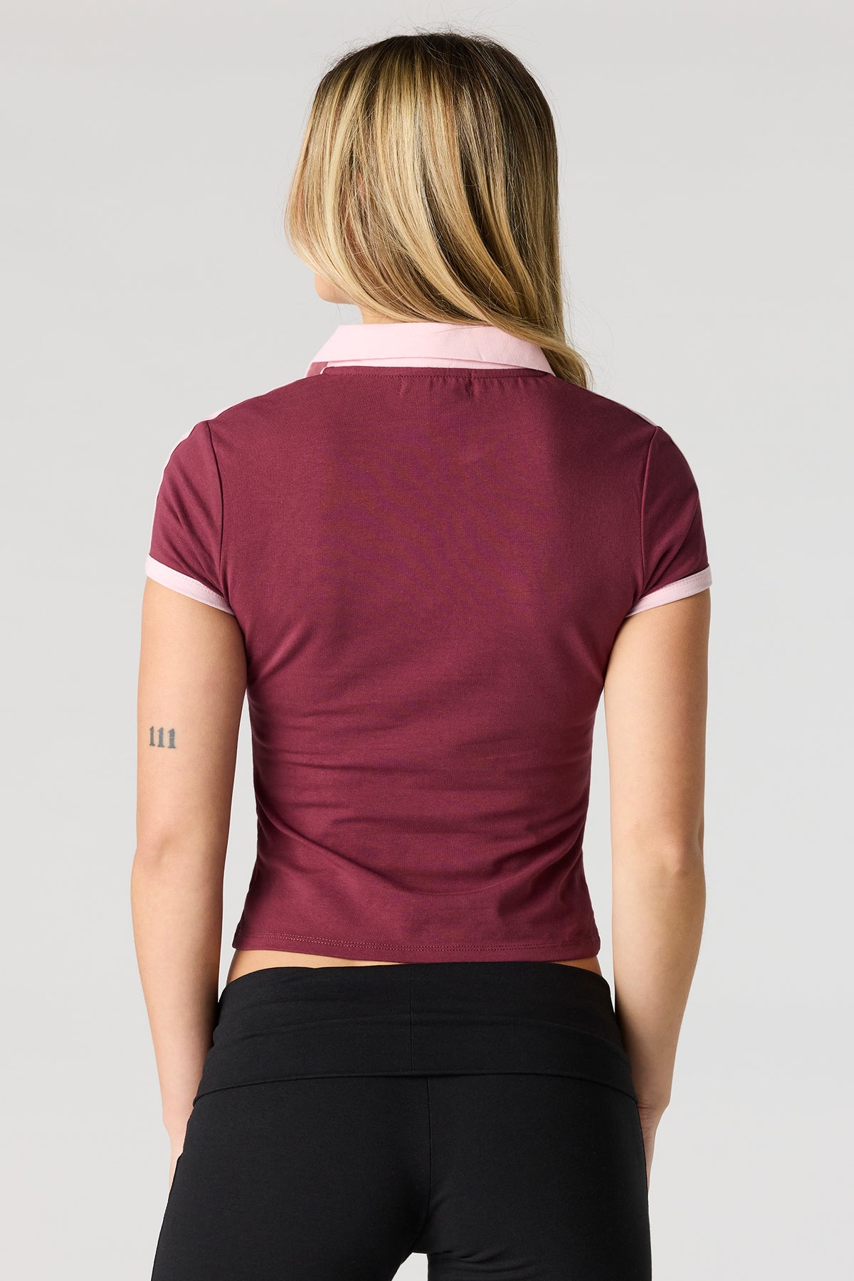 Alt View 2. Soft Contour Graphic Classic Polo - Burgundy