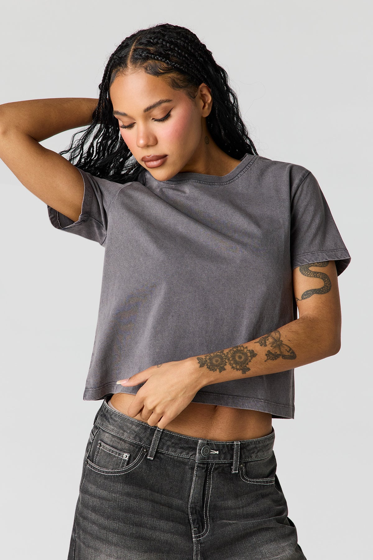 Boxy T-Shirt - Dark Grey