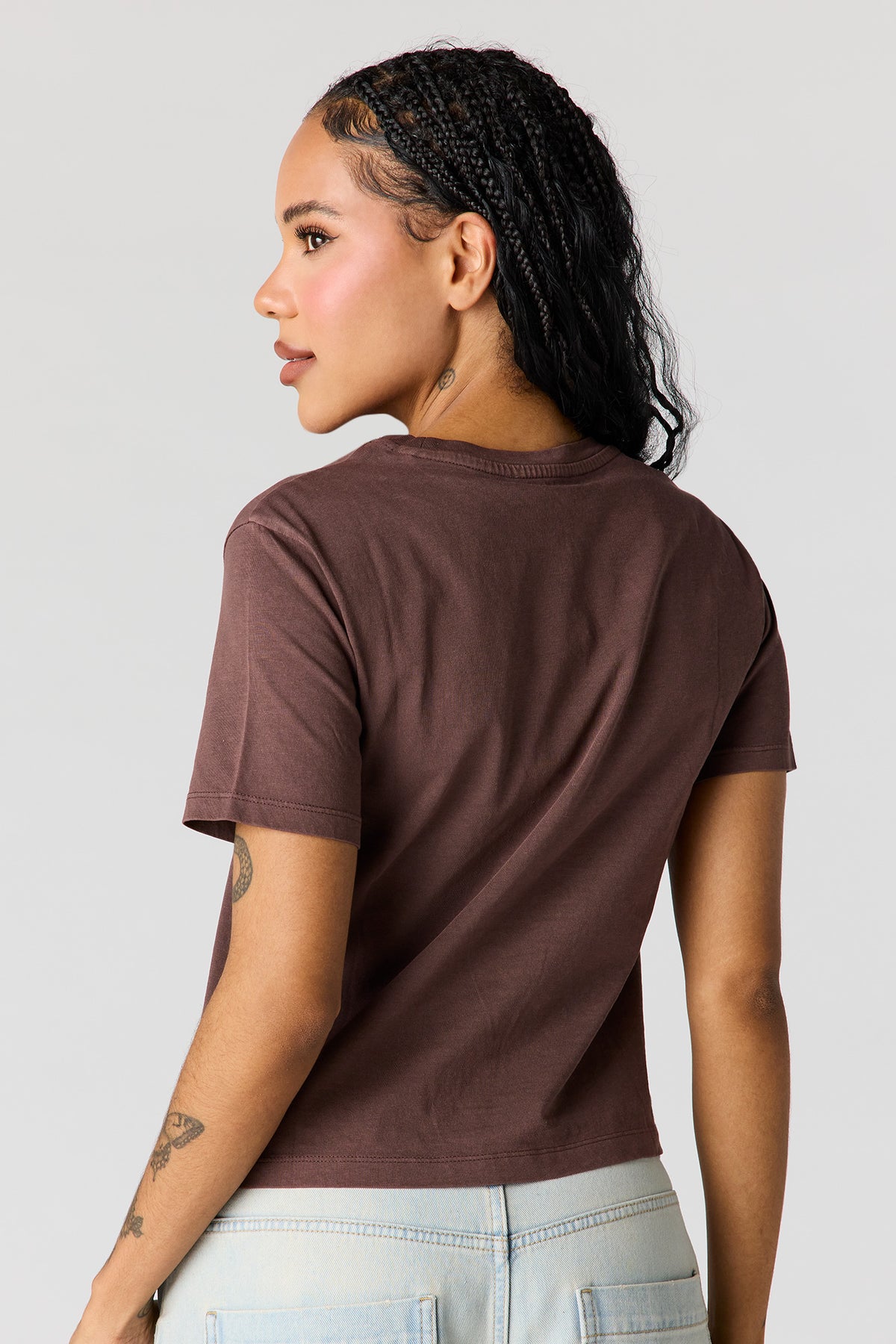 Alt View 2. Boxy T-Shirt - Brown