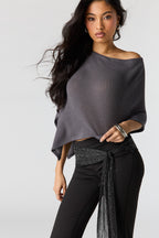 Ribbed Poncho