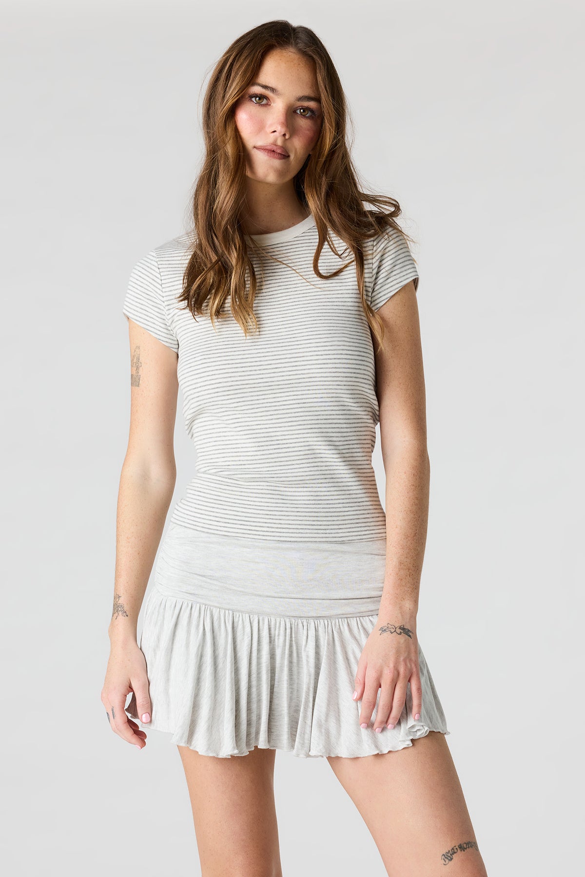 Vue alternative 5. Minijupe-short fluide