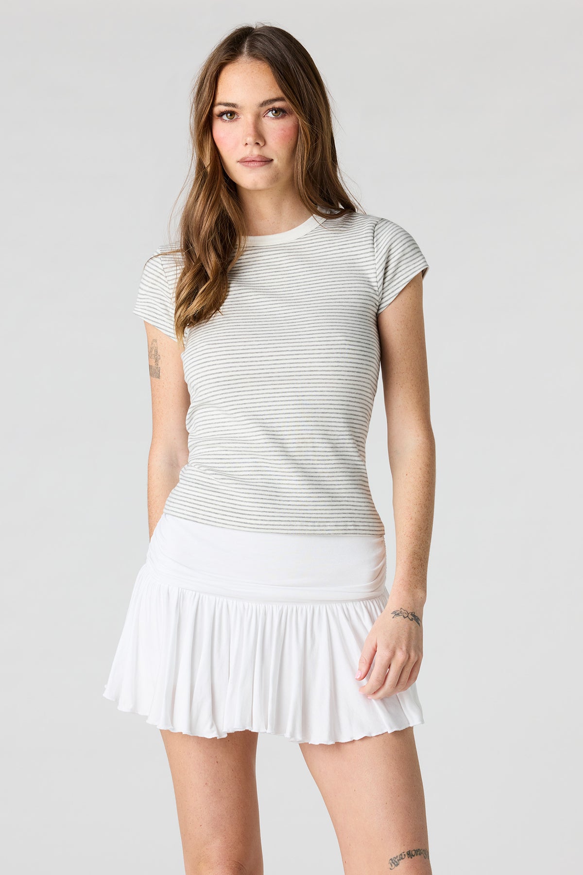 Minijupe-short fluide