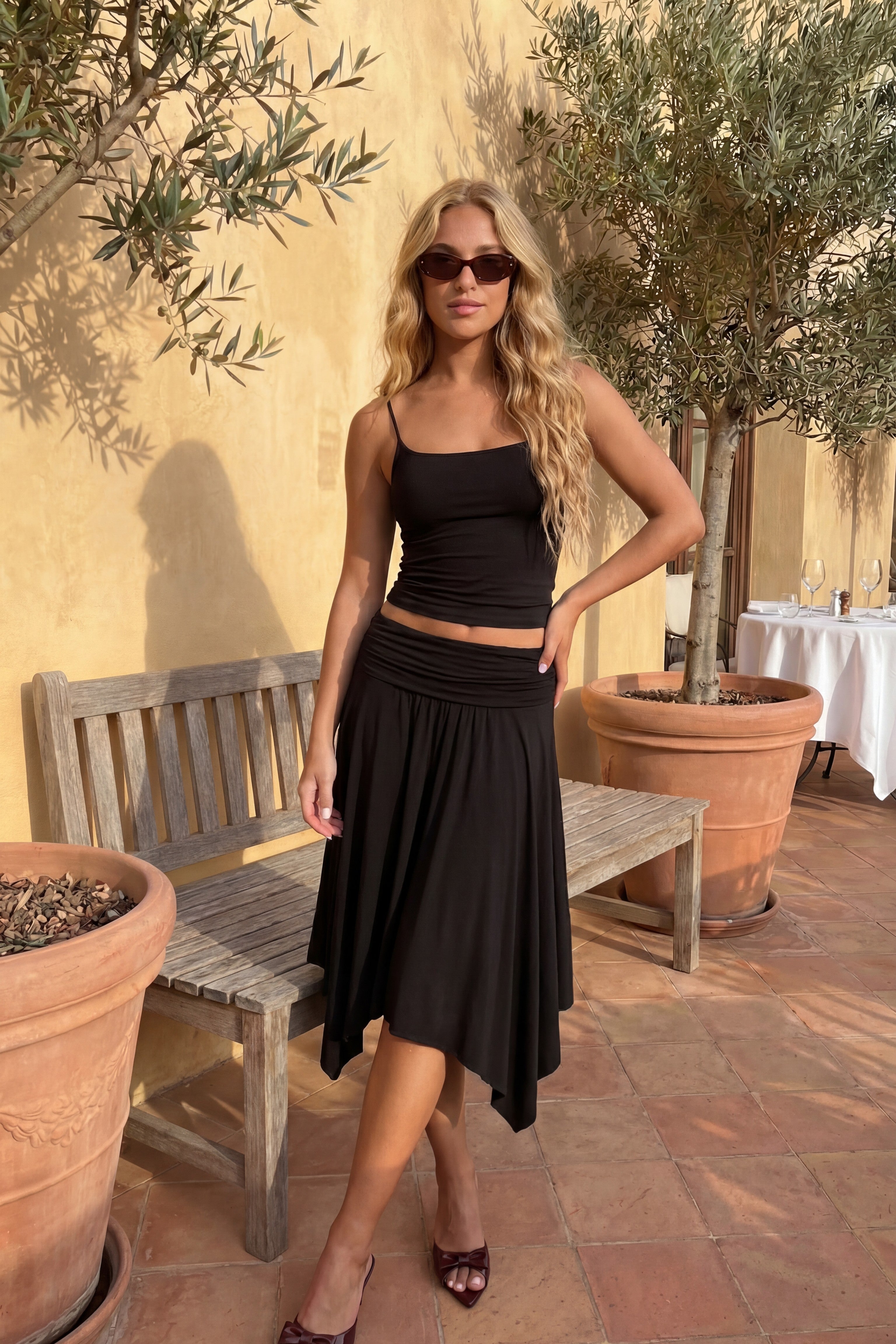 Asymmetrical Midi Skirt – Urban Planet