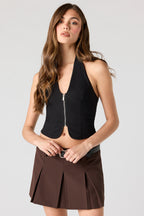 Belted Pleated Skort