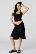 Jupe midi asymétrique