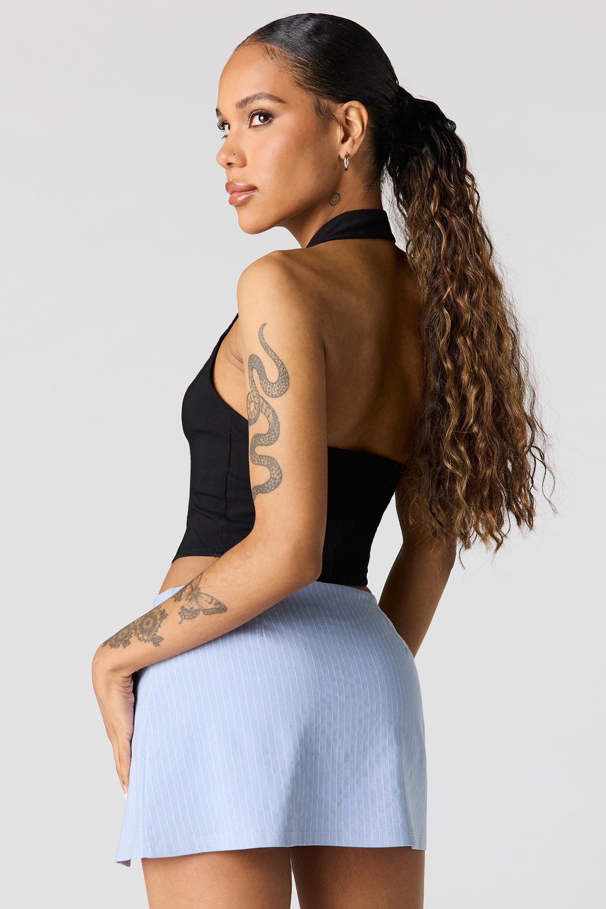 Alt View 2. Mini Skort - Baby Blue