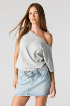 Denim Low Rise Belted Mini Skirt