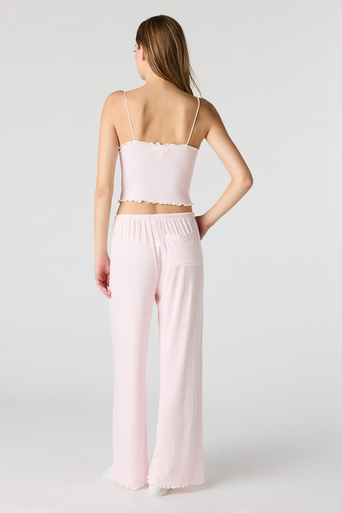 Alt View 22. Pointelle Tank & Pant Pajama Set - Yellow