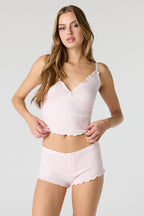 Pointelle Tank & Short Pajama Set