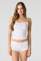 Ribbed Tank & Short Pajama Set