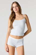 Ribbed Tank & Short Pajama Set