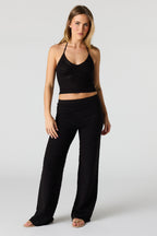 Crochet Halter Tank & Pant Set