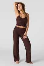 Crochet Halter Tank & Pant Set