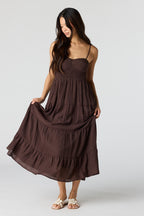Smocked Tiered Maxi Dress
