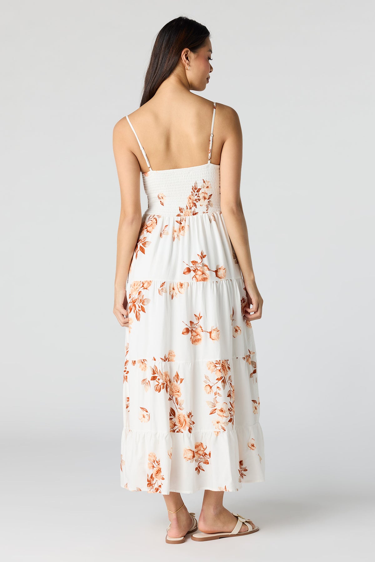 Alt View 4. Smocked Tiered Maxi Dress - Off White
