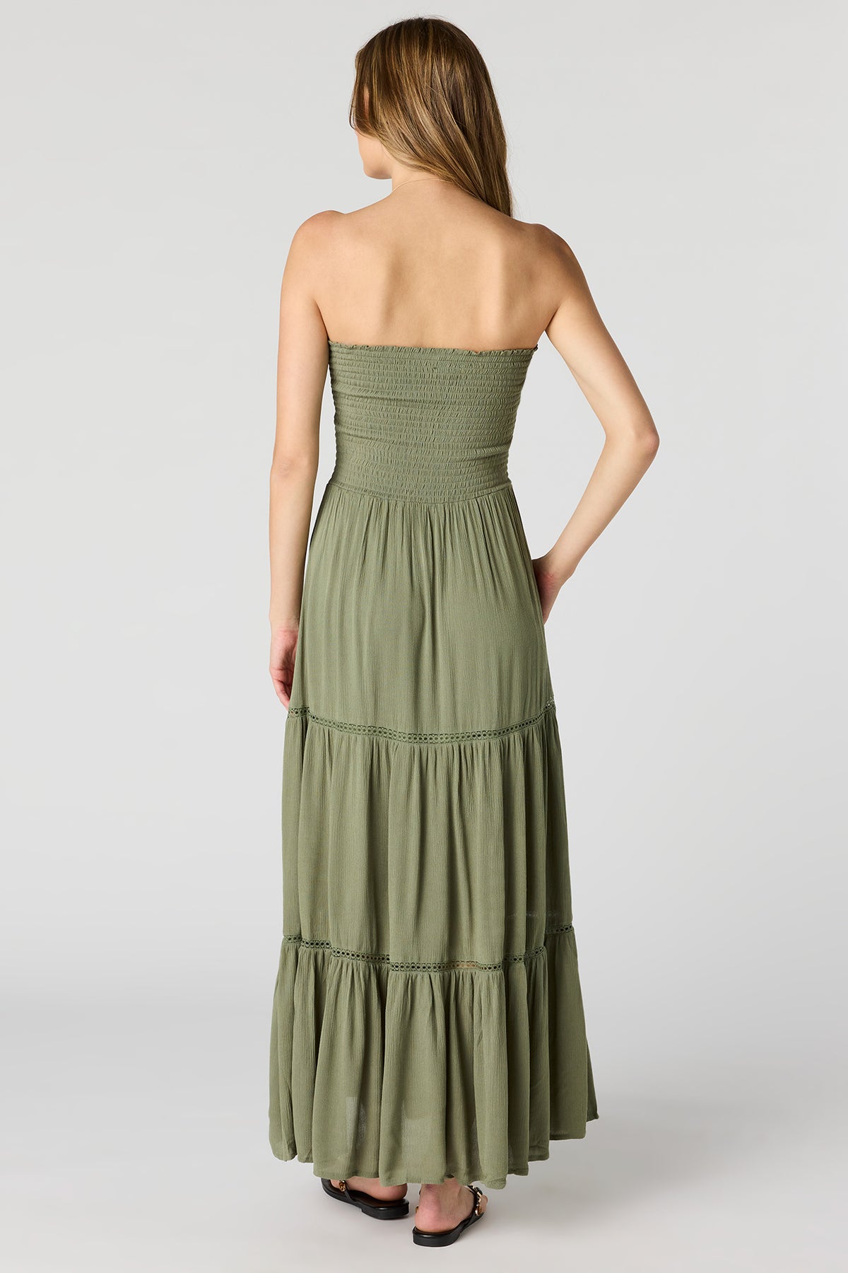 Smocked Tiered Maxi Dress – Urban Planet
