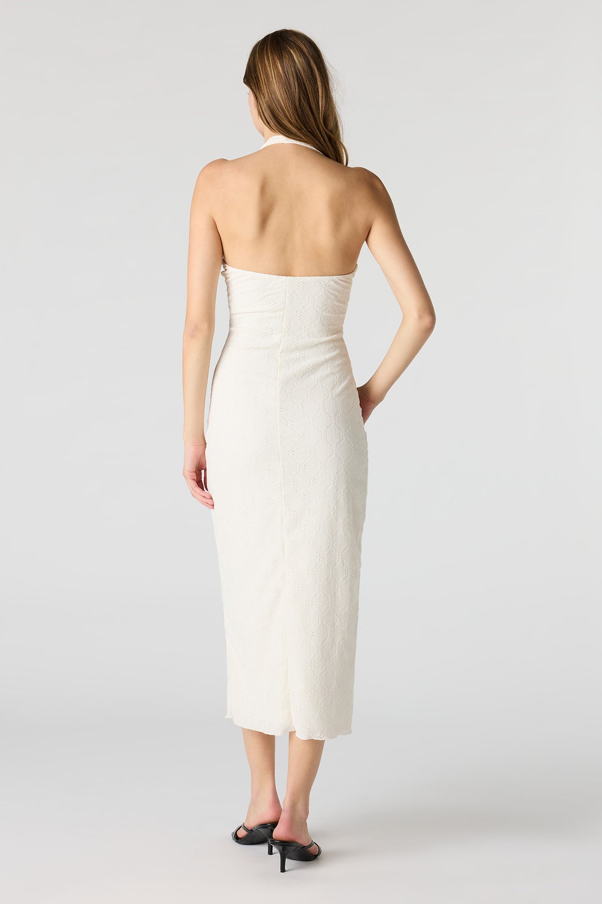 Vue alternative 3. Robe bain-de-soleil midi texturée sans soutien-gorge intégré