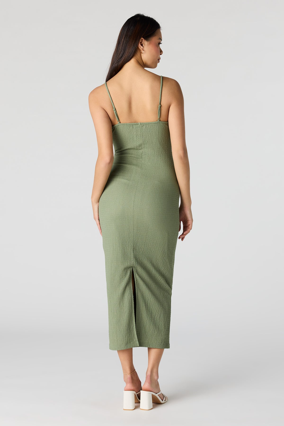 popcorn midi dress Braless Popcorn Midi Dress – Urban Planet