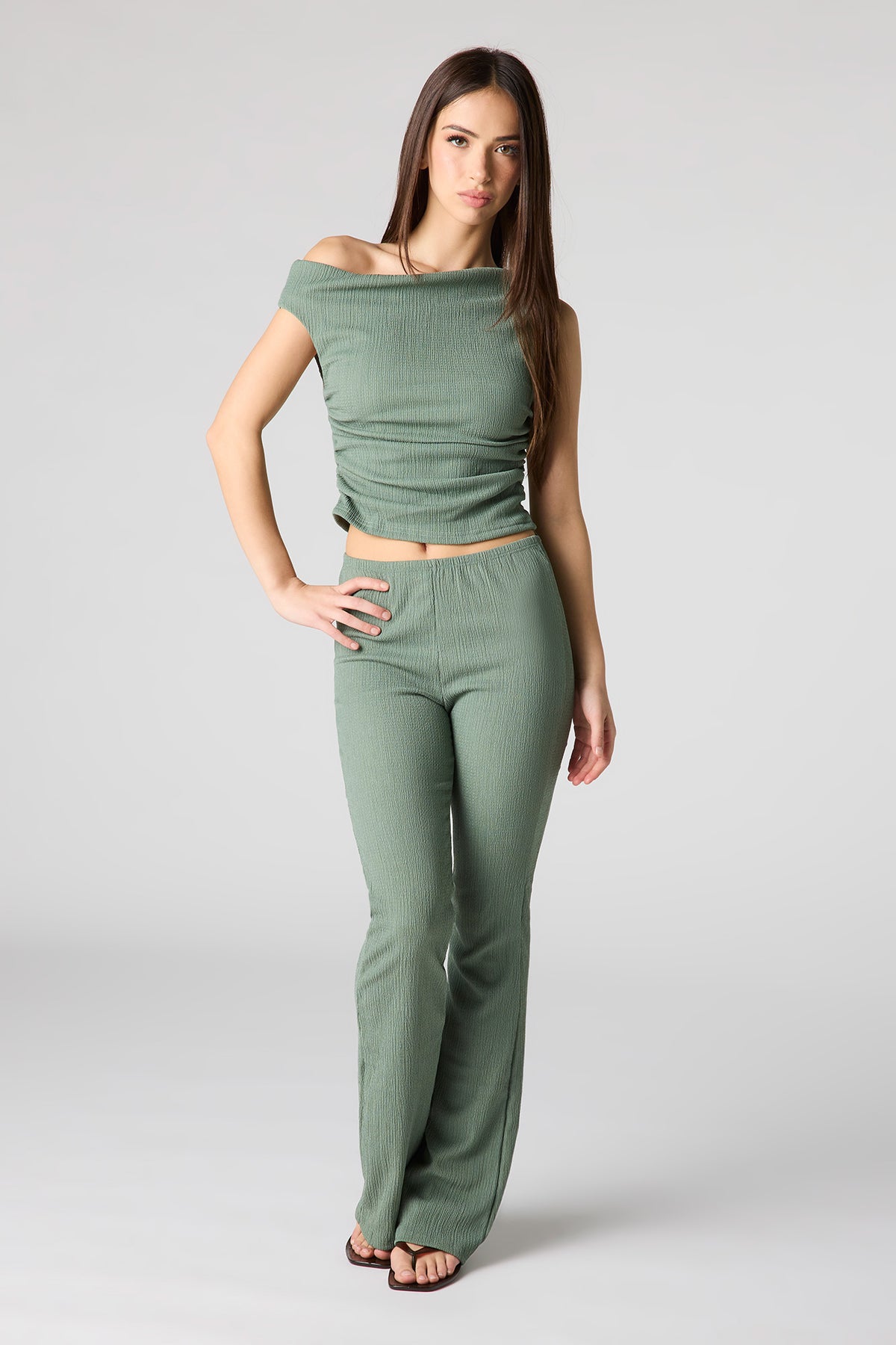 Pantalon texturé