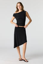 Asymmetrical Midi Skirt